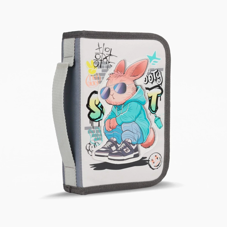 Cartuchera Escolar Footy 2026 Street Style Negra 1 Piso Art.F264044